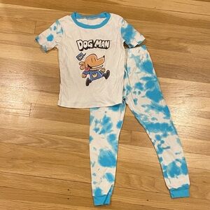 Dogman Pajamas - Blue and White
